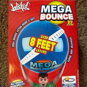 Wicked Mega Bounce XL - The World's Bounciest Inflatable Ball! Extra Large red